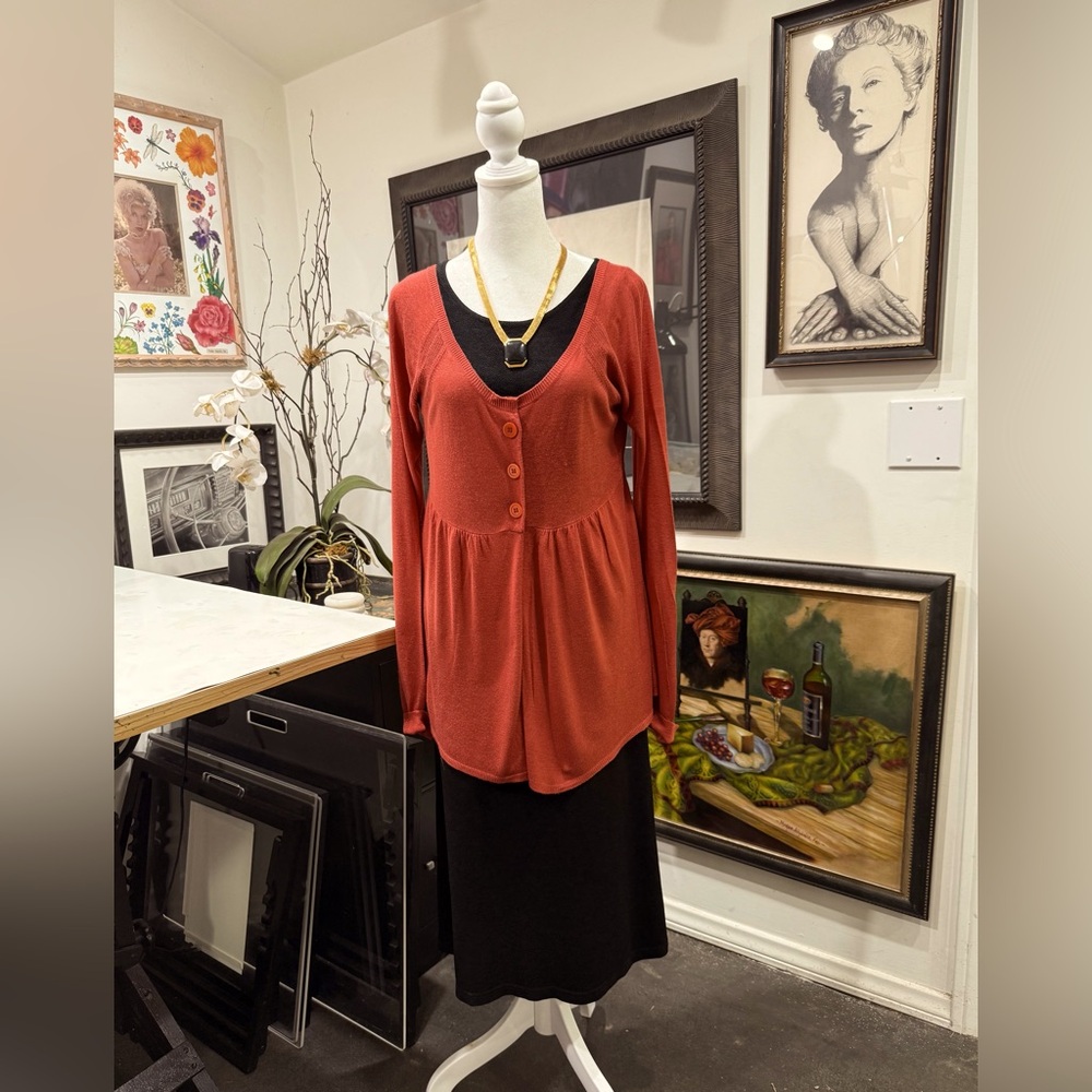 Halogen Unusual Rust Summer Jacket - image 1